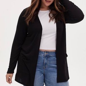 Torrid Black Knit Cardigan Sweater Top 1 1X
